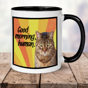 Funny Cat Mug   Cat photo mug with funny saying