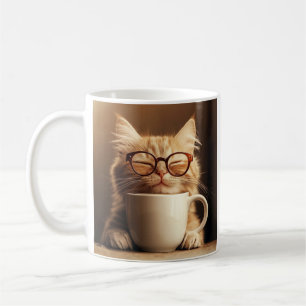 Funny Cat Mug - Coffee Time