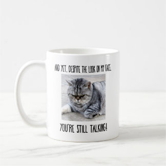 Funny cat mug, custom gift for cat lover coffee mug