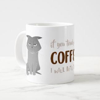 Funny Cat Mug - Grumpy Grey Cat