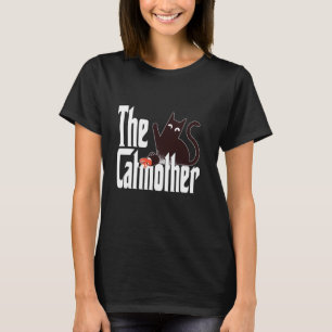 Funny Cat Mum Catmother Evil Black Cat Mother Kitt T-Shirt