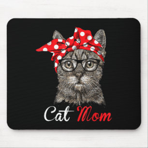 Funny Cat Mum Shirt For Cat Lovers-mothers Day Gif Mouse Pad