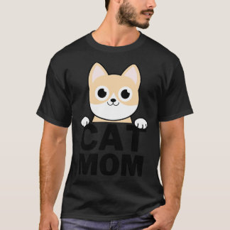Funny Cat Mum  T-Shirt