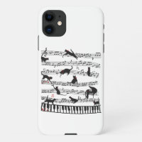 Funny Cat Music Note, Gift For Piano Player, Music