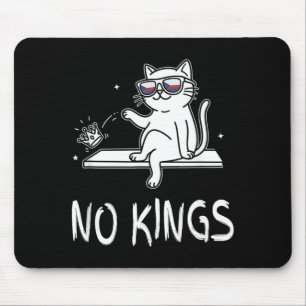Funny Cat No King Men and Women Mouse Pad