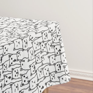 Funny cat pattern tablecloth