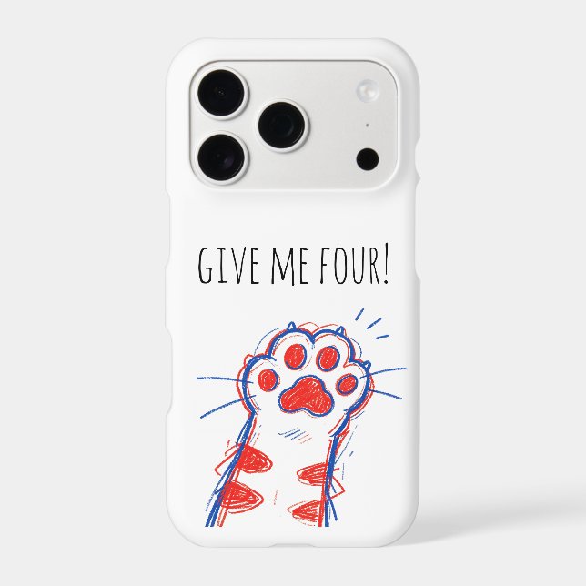 Funny Cat Paw High Five Cat Lover (Back)
