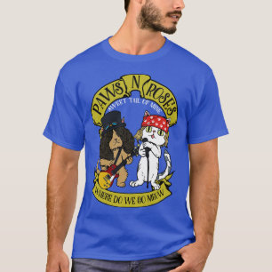 Funny Cat Paws Rock Music Gift Men Kids Women Funn T-Shirt