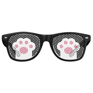Funny Cat Paws Sunglasses / Party Shades (White)