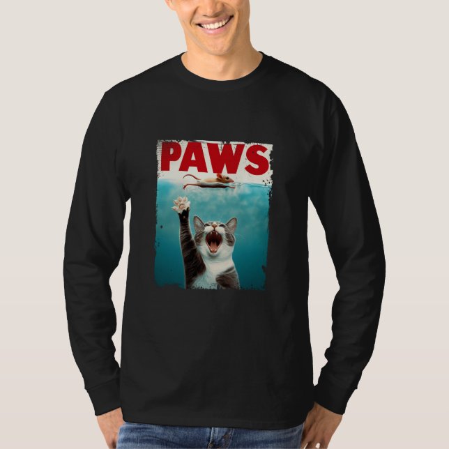 Funny Cat Paws T-Shirt (Front)