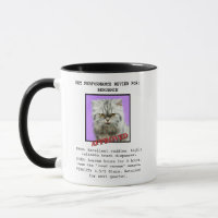 Funny Cat Performance Review Custom Photo Coffee