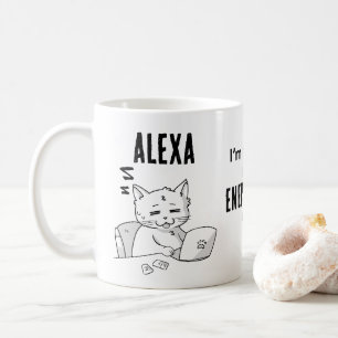 Funny cat personalised coffee mug