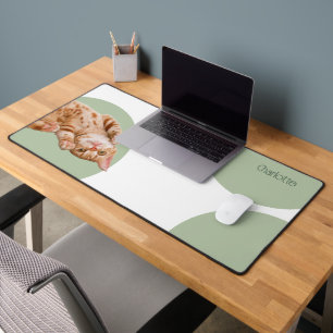 Funny Cat Personalised Desk Mat