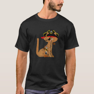 Funny Cat Pirate Design Halloween Pirates Kids Boy T-Shirt