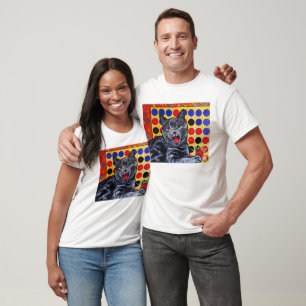 Funny cat playing a game t-shirt. T-Shirt