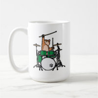 Funny Cat Playing Drums, Cat Drummer, Drummer Gift
