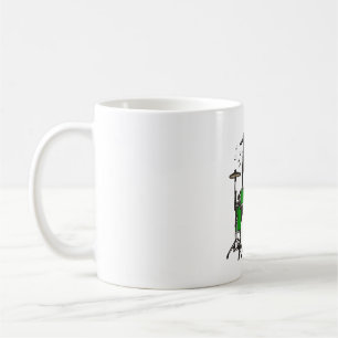 Funny Cat Playing Drums Coffee Mug