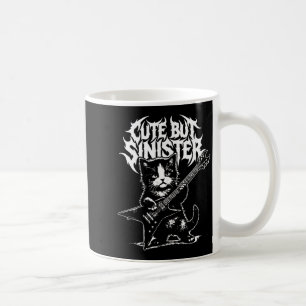 Funny cat playing guitar guitarist rock and roll coffee mug
