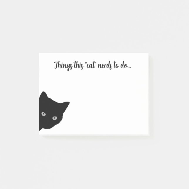 Funny cat post it notes (Front)