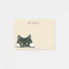 funny cat post it notes black cat