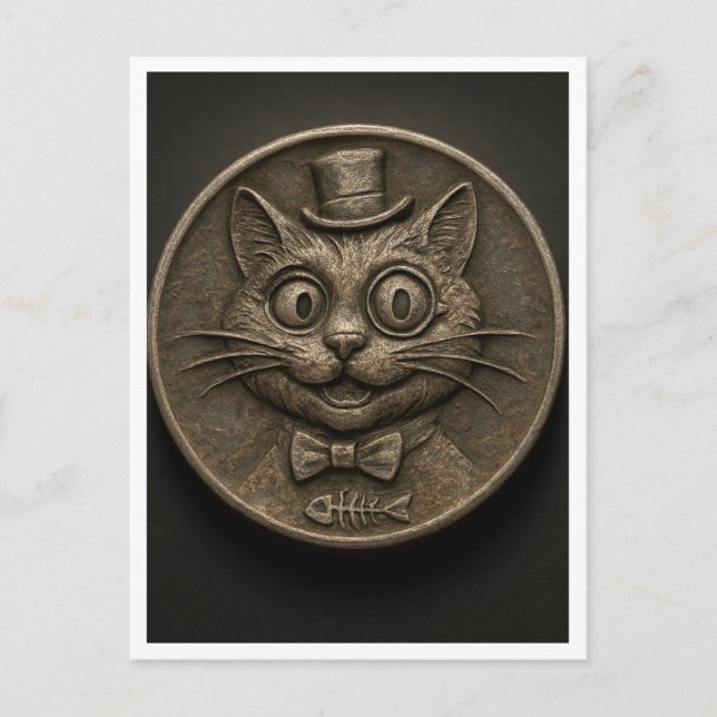 Funny cat. Postcard (Front)