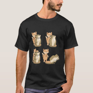 Funny Cat Pottery Wheel Ceramics Sculpting Clay Po T-Shirt
