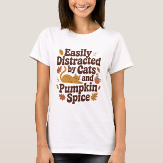 Funny Cat – Pumpkin Spice Lover Fall T-Shirt