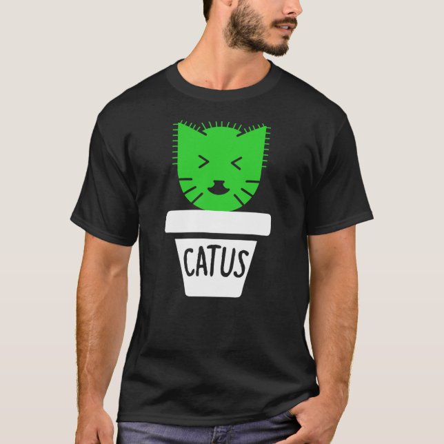 Funny Cat Pun - Catus T-Shirt (Front)