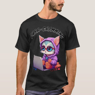 Funny Cat Pun Tech Savvy Kitten Programming Pun Ki T-Shirt