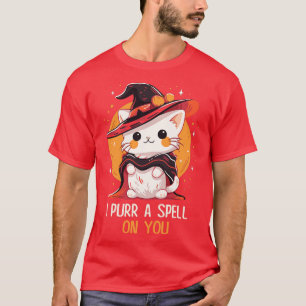 Funny Cat Pun Witch Spell Graphic Men Kids Women H T-Shirt