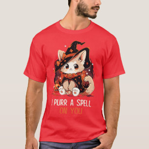 Funny Cat Pun Witch Spell Graphic Men Kids Women H T-Shirt