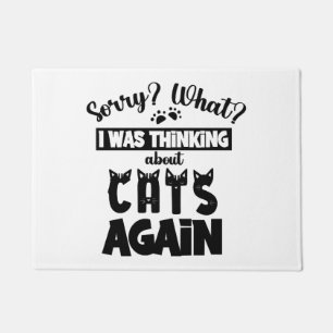 Funny Cat Quote Design Doormat