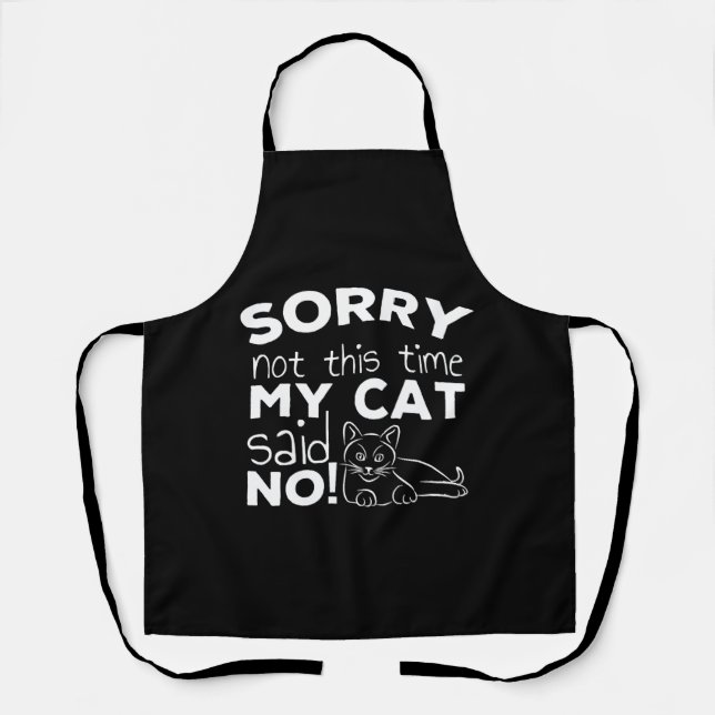 Funny Cat Quote Gift cats Apron (Front)