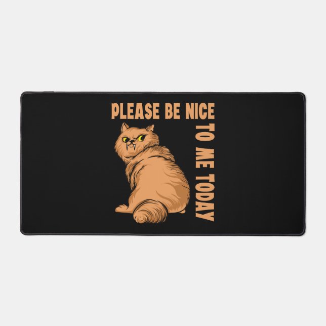 Funny Cat Quote Tomcat nice Design  Desk Mat (Front)