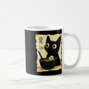 Funny Cat Ramen Graphic Tee Japanese Kawaii Anime Coffee Mug