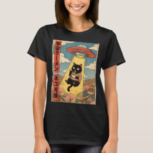 Funny Cat Ramen Ufo Japanese Anime For Men Women T T-Shirt