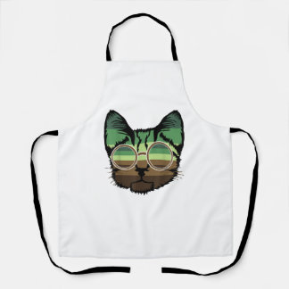 Funny Cat retro Apron