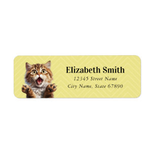Funny Cat Return Address Labels