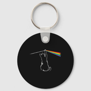 Funny Cat Rock Music Gift Women Kids Men Autism Fu Key Ring