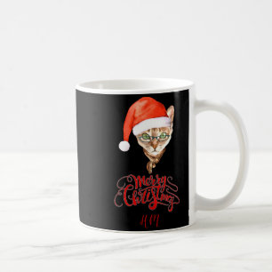 Funny Cat Santa Winter Merry Christmas T Shirt Coffee Mug