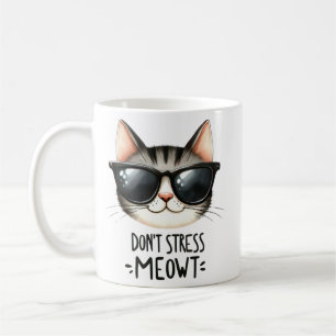 Funny Cat Sarcastic Quote Cartoon Coffee Mug