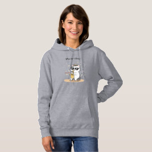 Funny Cat Saxophone Player Jazz Women's Fashion Hoodie