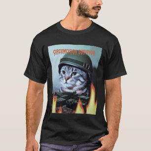 Funny Cat Saying Circumcision Survivor Parody Humo T-Shirt