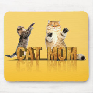 Funny cat shirt   cat mum gift   cat mummy mouse pad