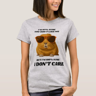 Funny Cat Shirt for Woman -  Sassy "I Don't Care"