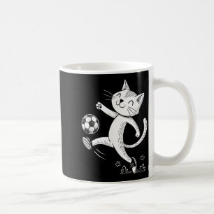 Funny Cat Soccer Ball - Cat Lover Coffee Mug