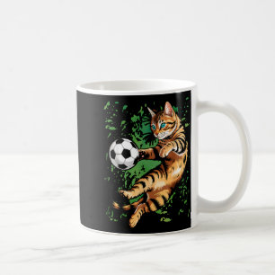 Funny Cat Soccer Ball Graphic _1 Coffee Mug