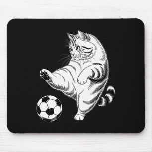 Funny Cat Soccer Ll Graphic Mouse Pad