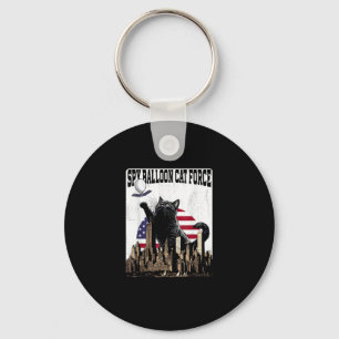 Funny Cat Spy Balloon Key Ring
