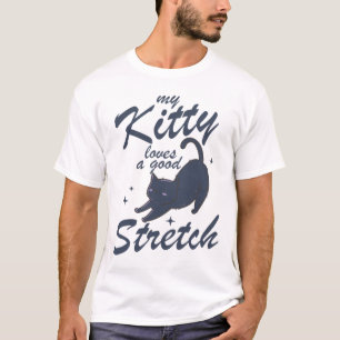 Funny Cat Stretch Shirt – Cute Kitty Yoga Gift Tee